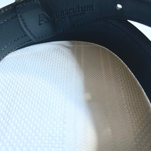 Never worn Aquascutum black and tweed belt - vintage early 2000 - Picture 4 of 4